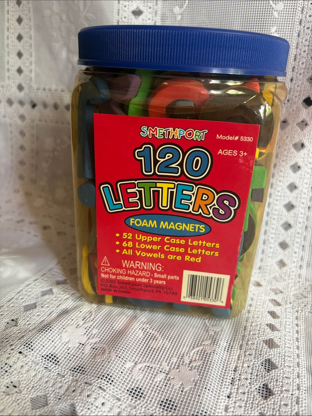 120 Foam Magnetic Letters - Multicolor